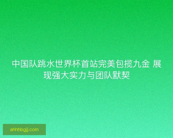 中国队跳水世界杯首站完美包揽九金 展现强大实力与团队默契